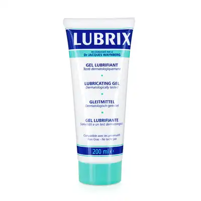 Lubrix - Water Gel 200ml. Lubrykant na bazie wody. Nietłusty, bezzapachowy i bezbarwny kompatybilny z prezerwatywami, bezpieczne nawilżenie