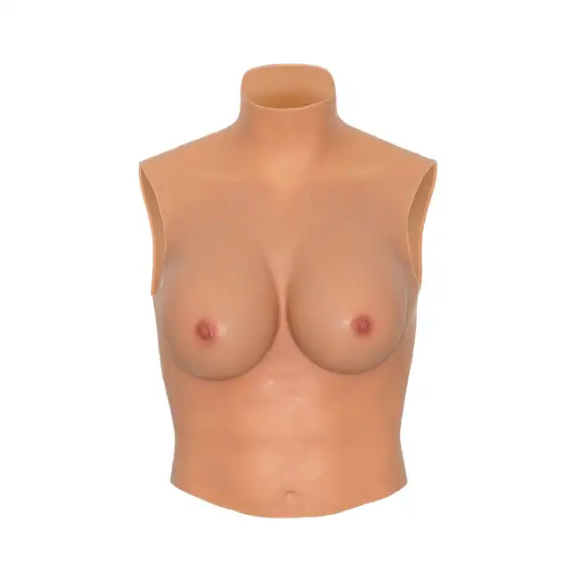 Hidden Desire - Alter Ego Wearable Breasts Shirt With D-Cup. Silikonowa koszulka z piersiami w rozmiarze D, idealna dla crossdresserów spełniających fantazje