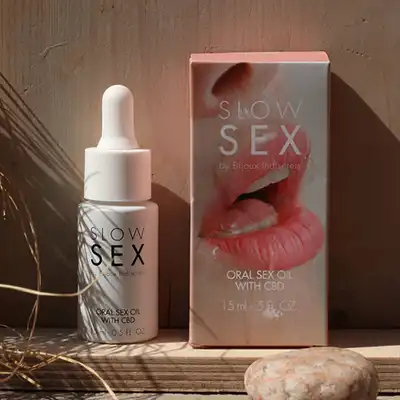 Slow Sex - Oral Sex Oil CBD 15ml. Chłodzący olejek do seksu oralnego, naturalne składniki, zwiększa przyjemność i komfort