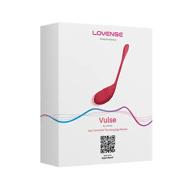 Lovense - Vulse Vibrating Egg Red. Innowacyjne jajeczko sterowane aplikacją, szybkie pchnięcia i intensywne wibrcje