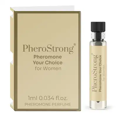 PheroStong - Pheromone Your Choice for Women 1ml. Feromony damskie o wyrafinowanych nutach zapachowych, podkreśl swoją indywidualność