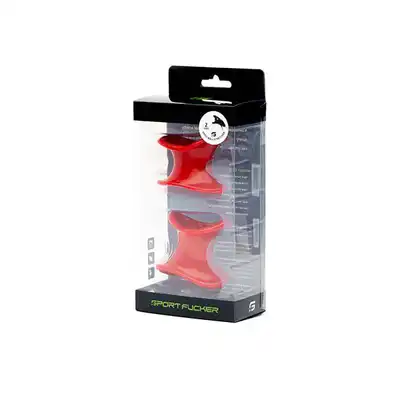 TPR Ergo Ball Stretcher - Zestaw 2-Pak z miękkiego i elastycznego czerwonego materiału, długotrwałe noszenie, dostępne w dwóch rozmiarach