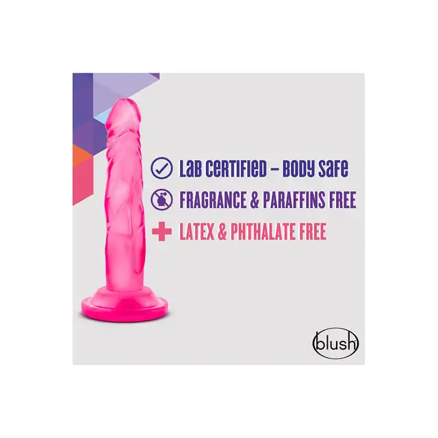 Blush - Naturally Yours 5Inch Mini Cock Pink. Smukłe dildo o realistycznym designie, idealne dla początkujących