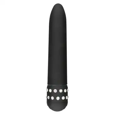 ToyJoy - Diamond Superbe Vibe. Elegancki wibrator o klasycznym designie z systemem twist-cap, ozdobiony kryształkami 