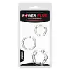 LoveToy - Power Plus Triple Beaded Ring Set Transparent. Zestaw elastycznych pierścieni erekcyjnych, zapewniają mocną i długą erekcję