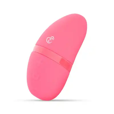 EasyToys - Lay-On Vibrator Pink. Różowy wibrator do stymulacji łechtaczki, ergonomiczny kształt i rozmiar
