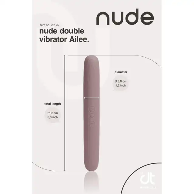 Nude - Ailee. Wszechstronny wibrator o dwóch niezależnych końcówkach wibrujących, idealny solo i w parze