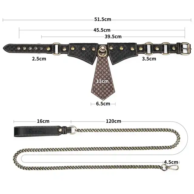 LoveToy - Rebellion Reign Collar. Obroża z kołnieżem z wysokiej jakości skóry PU, długi metalowy łańcuszek, łączy wygodę i wyrafinowany styl