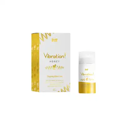 Intt - Vibration! Honey Tingling Effect Gel. Super stymulujący żel do miejsc intymnych o miodowym aromacie, wibrator w płynie