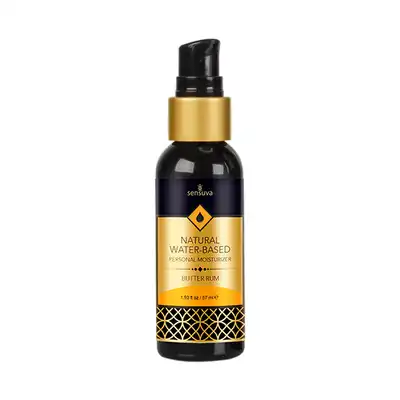 Sensuva - Natural Lubricant Butter Rum 57 ml. Wodny lubrykant o uwodzącym smaku rumu. Na bazie naturalnych składników. 