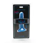 Get Real - Happy Dicks Dong 6'. Niebieskie realistyczne dildo z mocną przyssawką i miękkiego PVC, oferujące intensywne doznania