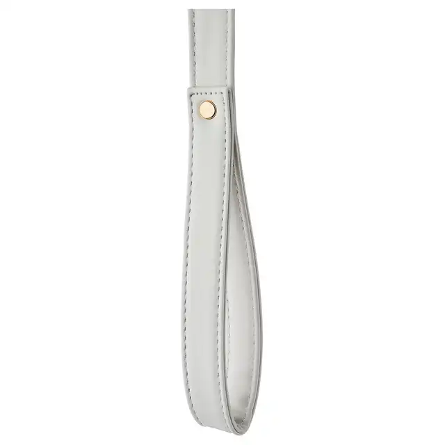 Blaze - Elite Collar And Lash White. Elegancki biały zestaw obroży i smyczy z regulowaną obrożą i złotymi detalami, idealny do stylowych zabaw BDSM
