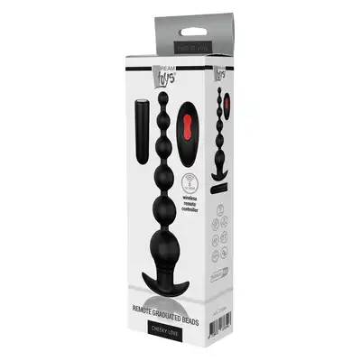 DreamToys - Cheeky Love Emote Graduating Beads. Elastyczne kulki analne z wibracjami i bezprzewodowym pilotem zdalnego sterowania