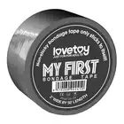 Lovetoy - My First Bondage Tape Grey. Szara taśma do BDSM, nie klei się do ciała a samej siebie, Idealna na pierwszą przygodę