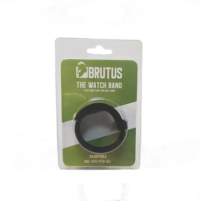BRUTUS -The Watch Band. Luksusowy, Regulowany i Wygodny Pierścień na Penisa z Silikonu Premium!