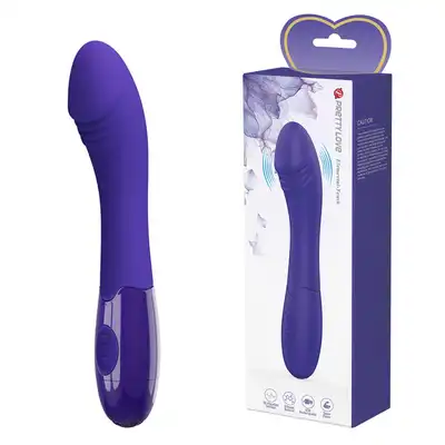 Pretty Love - Elemental Youth Purple. Smukły wibrator punktu G z realistyczną główką i ergonomicznym zakrzywieniem