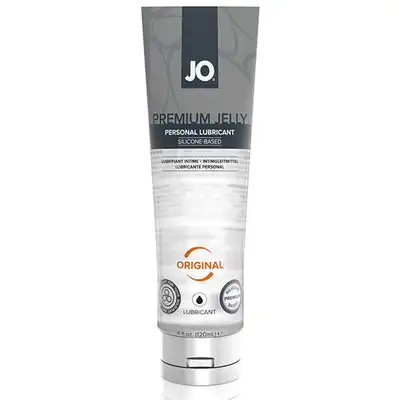 System Jo - Premium Jelly Lubricant Silicone Original 120ml. Silikonowy lubrykant o rozwijającej się konsystencji. Od formy galaretki, po super gładki poślizg