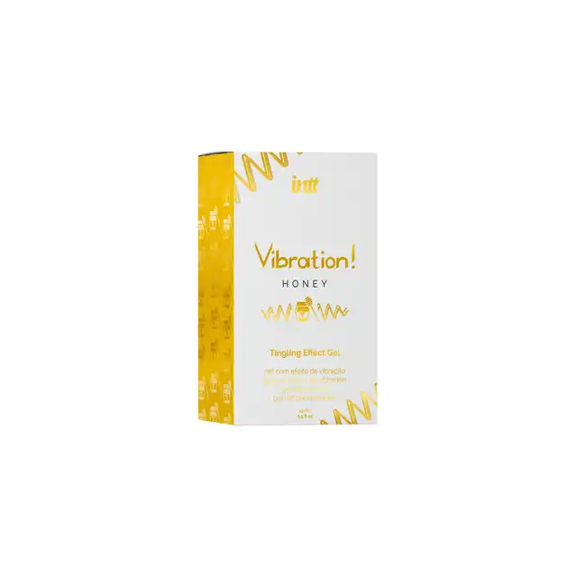 Intt - Vibration! Honey Tingling Effect Gel. Super stymulujący żel do miejsc intymnych o miodowym aromacie, wibrator w płynie