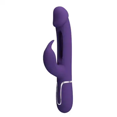 Pretty Love - Kampas Purple. Wibrator króliczek z dwoma silnikami i dodatkowymi funkcjami stymulacji, oferuje intensywne doznania