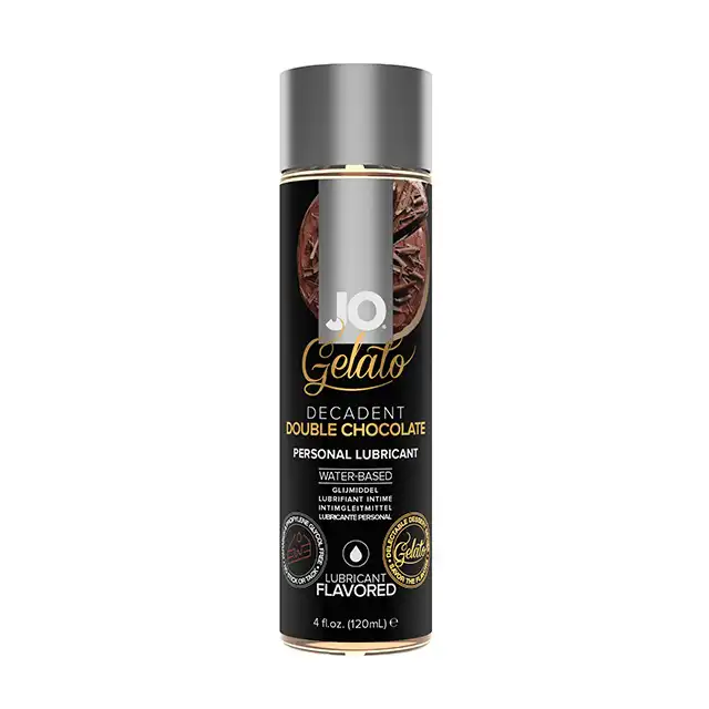 System Jo - Gelato Decadent Double Chocolate Lubricant Water 120 ml. Intensywnie czekoladowy lubrykant na bazie wody. Elegancka rozkosz i zmysłowy smak