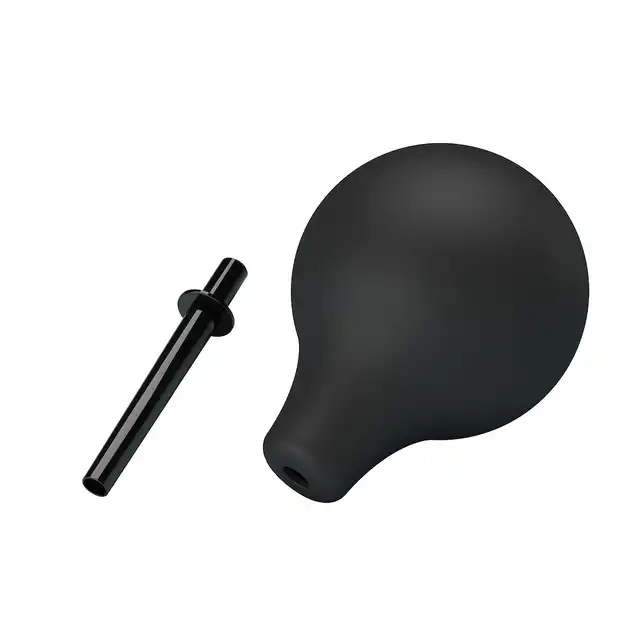 Mr. Play - Anal Douche Black. Gruszka analna, zapewnia higienę i uczucie świeżości przed seksem