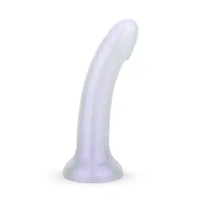 EasyToys - Mermaid Glitter Dildo M. Brokatowe dildo z przyssawką, delikatne zakrzywienie dotrze do Twoich punktów przyjemności