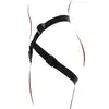 Get Real - Strap-On Harness O/S. Wygodna uprząż z regulowanymi paskami, wyściełaną przednią poduszką, trzema silikonowymi pierścieniami