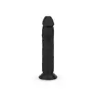 EasyToys - Dildo Without Balls 17.5 cm Black. Realistyczne czarne dildo o prostym trzonie i wyraźną żołędzią