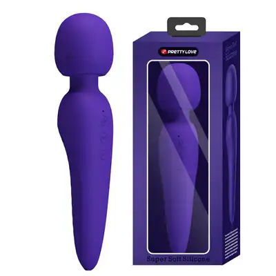 Pretty Love - Meredith Purple. Jedwabiście gładka magiczna różdżka do wyjątkowej stymulacji solo lub w parze