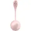 Satisfyer - Ribbed Petal Connect App Rose. Różowe wibrujące jajeczko na pilota i aplikację, intensywna stymulacja punktu G