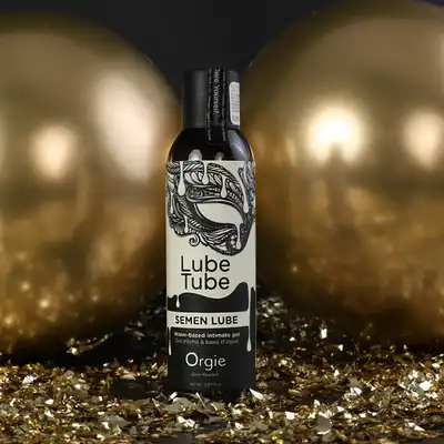 Orgie - LubeTube Semen Lube 150ml. Wodny lubrykant imitujący spermę, gęsty, kremowy i ultraśliski