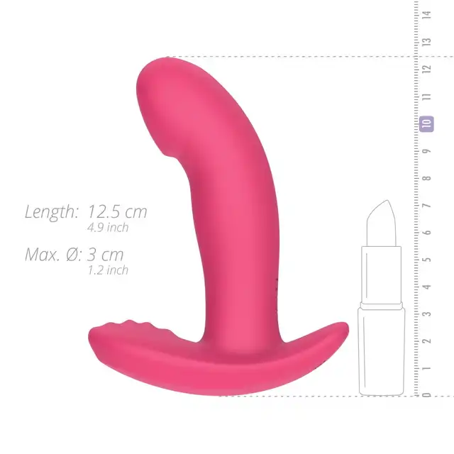 EasyToys - Easy Connect Ivy. Wibrator do noszenia z realistyczną i zakrzywioną główką, możliwość korzystania z różnych funkcji i wzorów wibracji dzięki aplikacji
