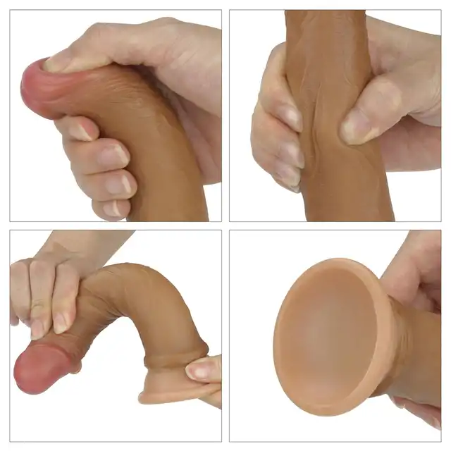 LoveToy - Nature Cock 7 cali. Dildo realistyczne z przyssawką, o podwójnej gęstości, realistyczne doznania i wszechstronność