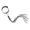 Rosy Gold - Collar with Flogger. Stylowe i funkcjonalny dodatek do zmysłowych zabaw.