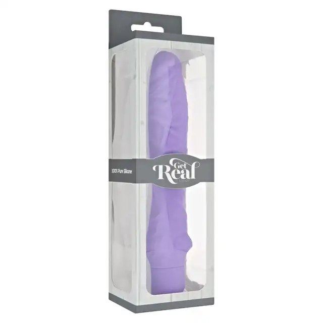Toy Joy - Classic Large Vibrator Purple. Realistyczny wibrator z 7 trybami wibracji i jedwabiście gładkim silikonem dla intensywnej, klasycznej przyjemności.