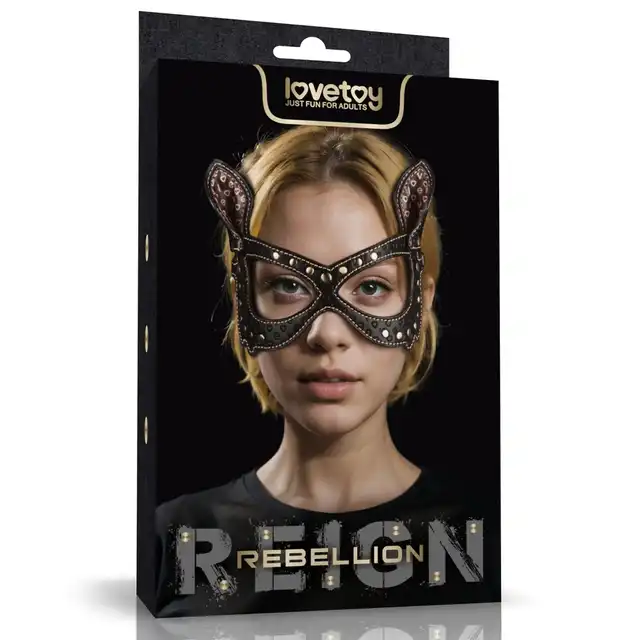 LoveToy - Rebellion Reign Bunny Mask. Maska króliczka o designie inspirowanym antycznym brązem, łączy tajemniczość i zmysłowość