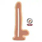 Get Real - Dual Density Dildo 9 inch. Realistyczne dildo z naturalnym kształtem i podwójną gęstością, oferujące luksusowe i intensywne doznania