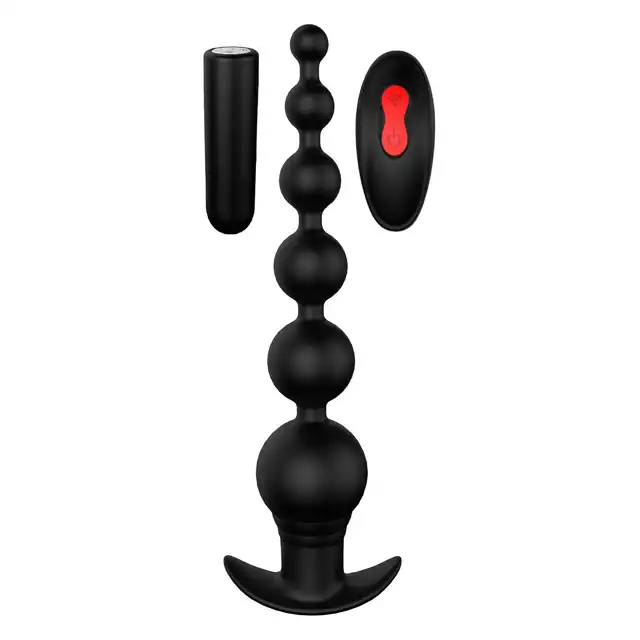 DreamToys - Cheeky Love Emote Graduating Beads. Elastyczne kulki analne z wibracjami i bezprzewodowym pilotem zdalnego sterowania