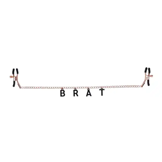 Sportsheets - S&amp;M Brat Charmed Nipple Clamps. Eleganckie zaciski na sutki dla lubiących podkreślać swoją niegrzeczną stronę