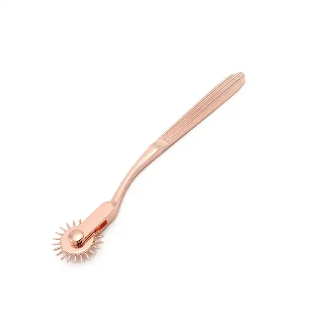 Kiotos - Pinwheel Rose Gold. Zmysłowe kółeczko Wartenberga o kolorze różowego złota, elegancja i soft bdsm