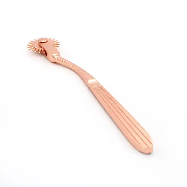 Kiotos - Pinwheel Rose Gold. Zmysłowe kółeczko Wartenberga o kolorze różowego złota, elegancja i soft bdsm