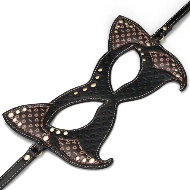LoveToy - Rebellion Reign Cat Mask. Maska kotka z wytrzymałego PU, łączy tajemniczość i zmysłowość