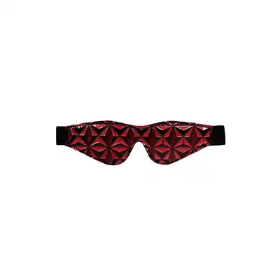 Ouch! - Luxery Eye Mask. Diamentowa opaska na oczy, elegancki design, sztuczna skóra, wygodna i bezpieczna