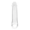 DreamToys - Ramrod 6,6" Extender With Ball Straps. Przezroczysta przedłużka penisa zwiększająca długość i obwód, oferując jednocześnie komfortowe dopasowanie