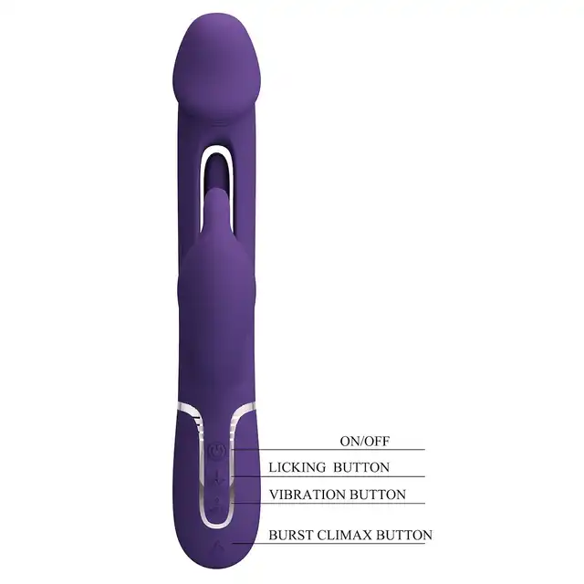 Pretty Love - Kampas Purple. Wibrator króliczek z dwoma silnikami i dodatkowymi funkcjami stymulacji, oferuje intensywne doznania