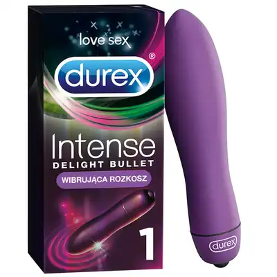 Durex - Intense Delight. Mały, prosty wibrator do stymulacji łechtaczki i innych stref erogennych, idealny do torebki
