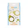 ToyJoy - Gold Handcuffs. Klasyczne metalowe kajdanki w złotym kolorze, w zestawie 2 kluczyki