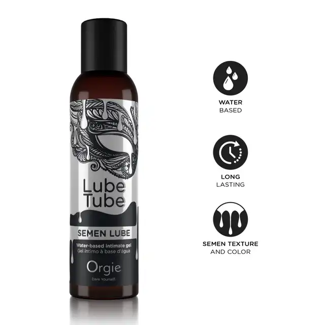 Orgie - LubeTube Semen Lube 150ml. Wodny lubrykant imitujący spermę, gęsty, kremowy i ultraśliski
