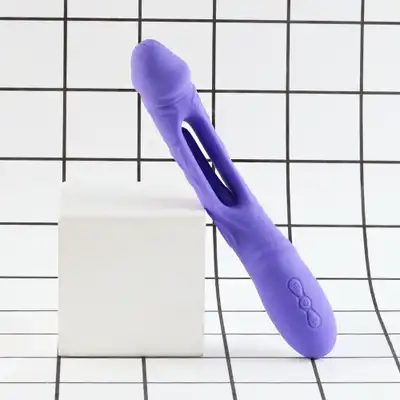 Good Vibes Only - Flax Vibrating Dildo with G-Spot Stimulator. Realistyczny wibrator z funkcją ruchu, stymulacja punktu G