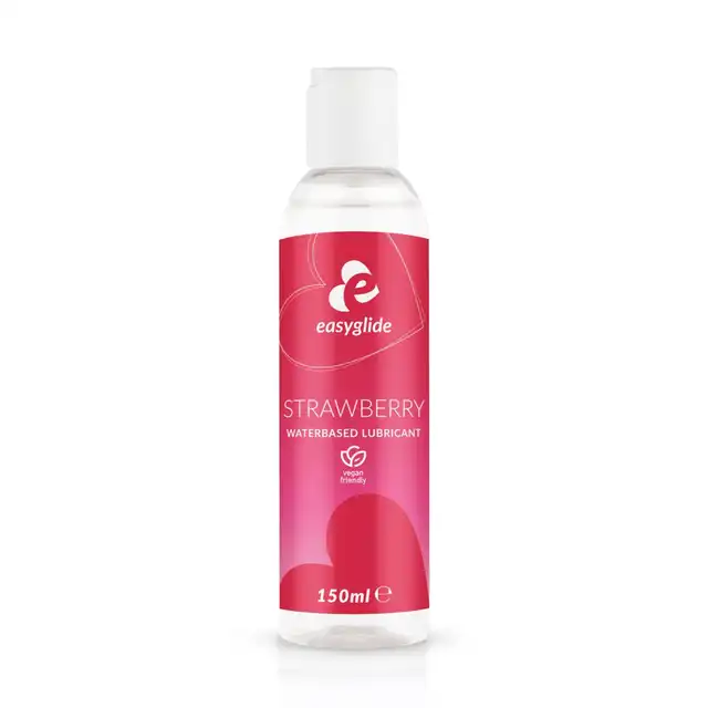 EasyGlide - Strawberry Waterbased. Lubrykant o smaku truskawki, formuła na bazie wody zapewnia wszechstronność